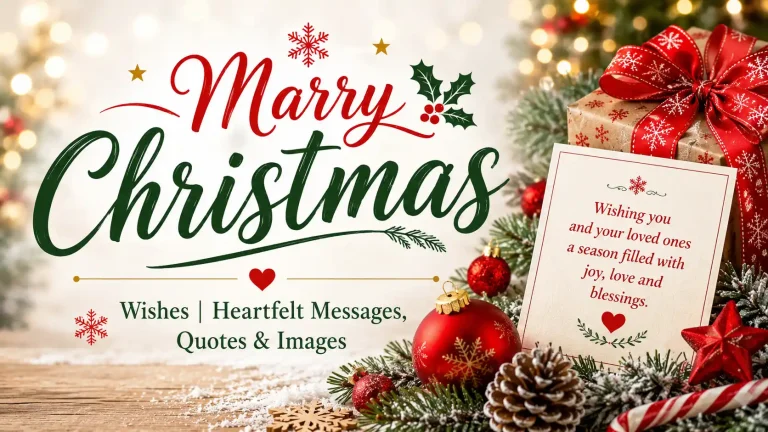 Marry Christmas Wishes 2026 | Heartfelt Messages, Quotes & Images 1 Marry Christmas Wishes image with wish